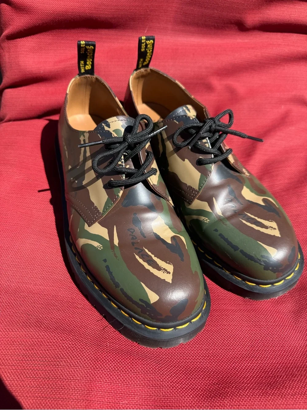 Dr. Martens x Palace 1461 Camo Shoes Size 12